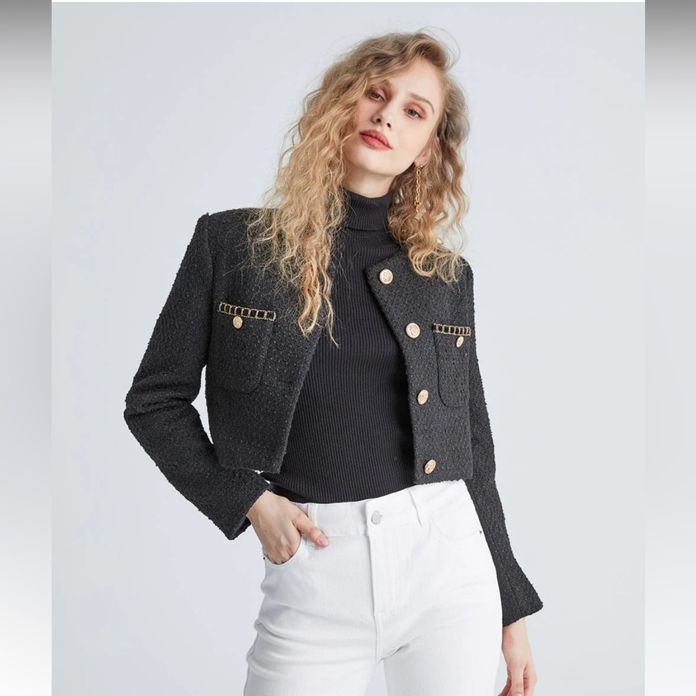 Celine Style Tweed Jacket